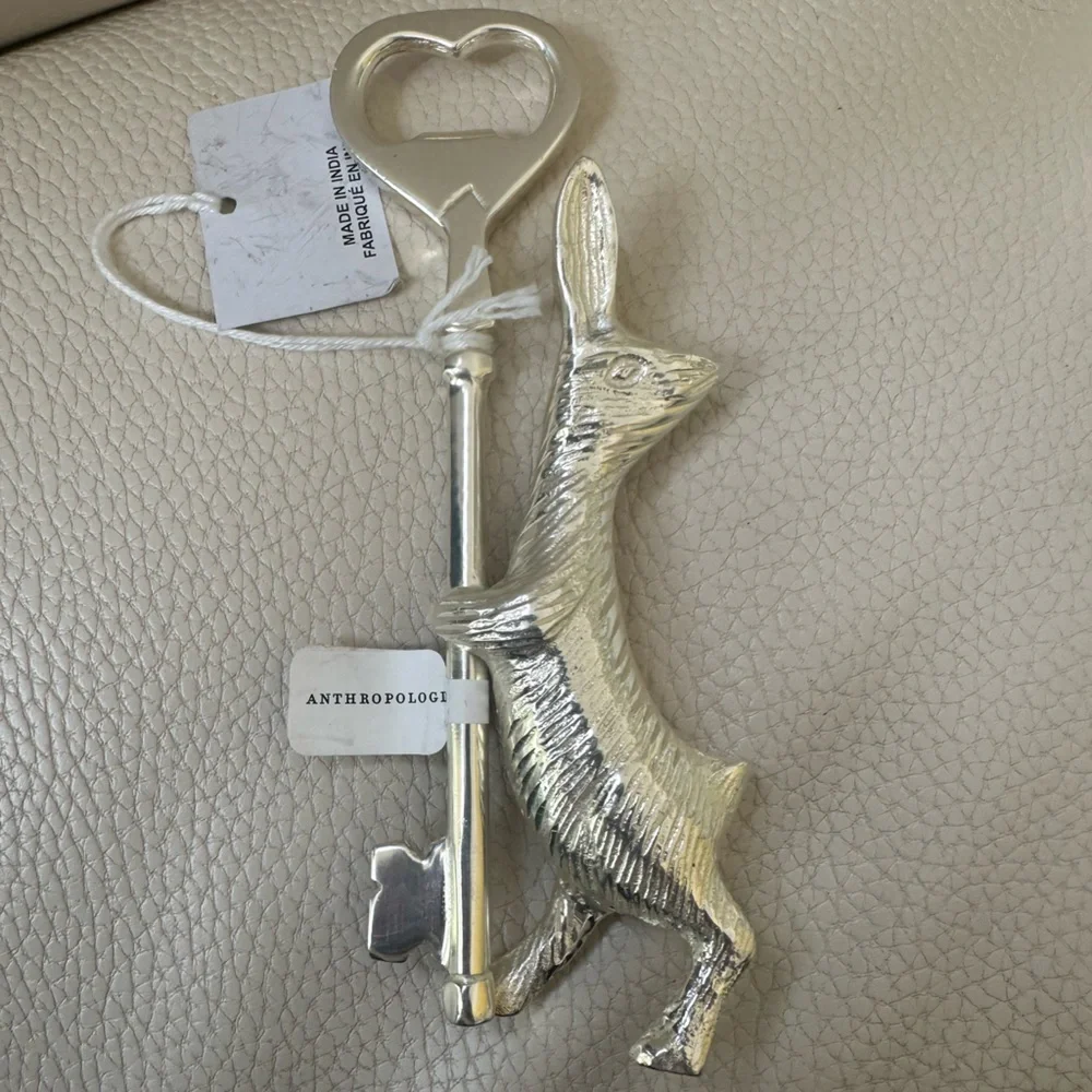 Bunny Bottle Opener by Anthropologie NWT Easter Rabbit Spring Heavy Weight CUTE!